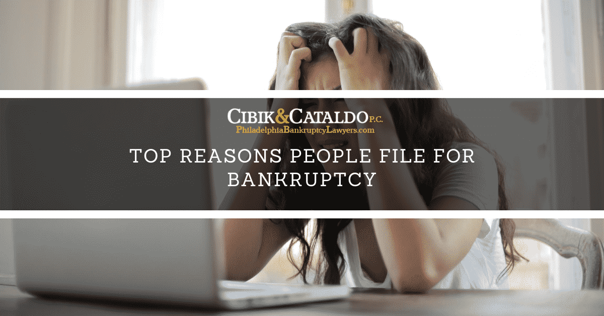 Reasons for Filing for Bankruptcy